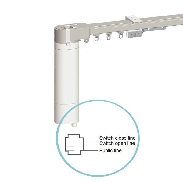 Wired automatic curtain motor